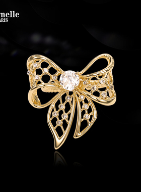 Eternelle法国永恒蝴蝶结戒指原创设计法式时髦小众高级感指环女