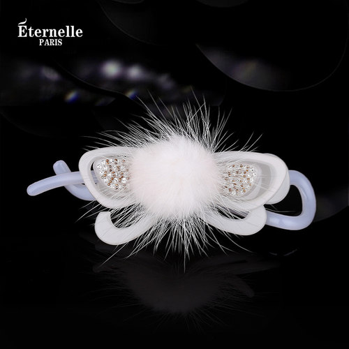eternelle奥地利水晶边夹头饰品