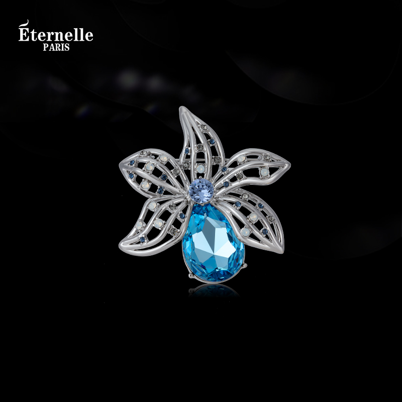 Eternelle星辰之花水晶胸针
