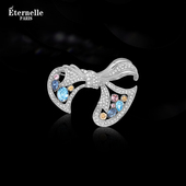 Eternelle法国永恒原创蝴蝶结胸针小众设计感领针女别针高档胸花