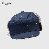 Eternelle法国永恒镶钻帽子女夏款 户外休闲出游太阳帽防晒遮阳帽