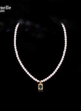 Eternelle法国永恒法式小香风淡水珍珠锁骨链轻奢高级感串珠项链