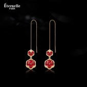 国潮设计 Eternelle法国永恒龙鳞耳环轻奢高级感耳饰本命年礼物