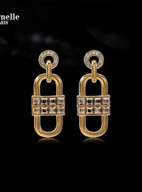 Eternelle法国永恒法式几何耳钉小众设计感耳饰欧式宫廷耳环新款