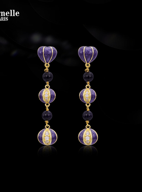 Eternelle法国永恒小豆蔻系列耳饰女法式轻奢小众高级感流苏耳环