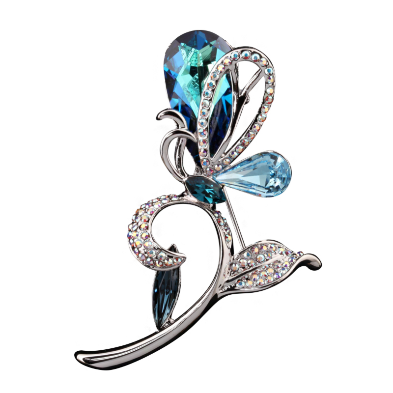 Broche femme ETERNELLE en cristal autrichien - Ref 1172053 Image 2