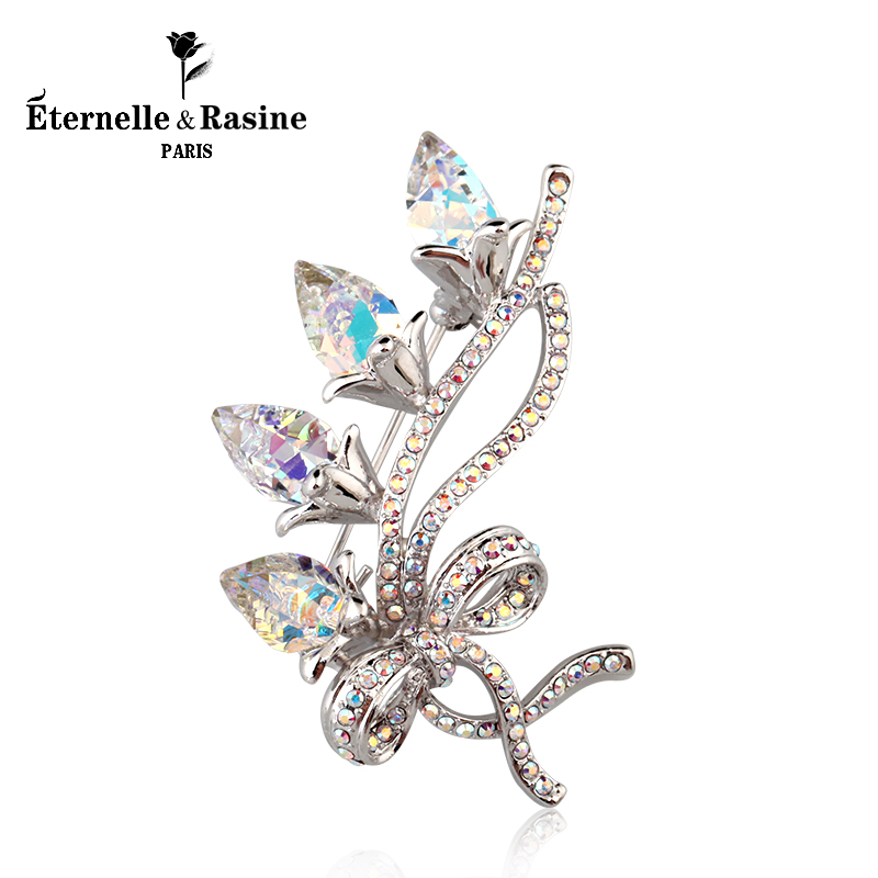 Broche femme ETERNELLE en cristal autrichien - Ref 1172086 Image 2