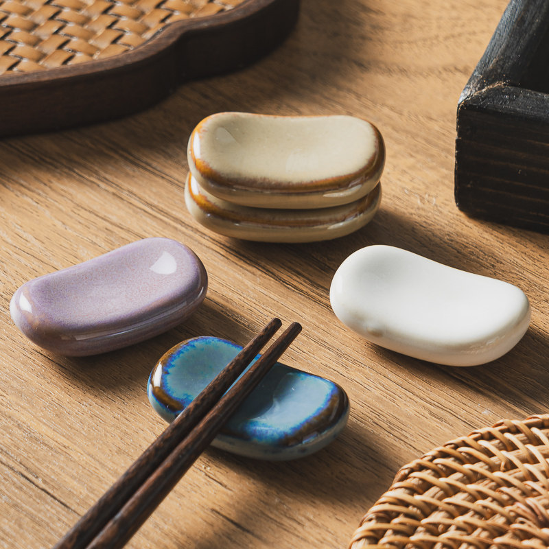 现代简约日式窑变陶瓷筷子架家用仪式感筷枕餐厅摆台勺托架筷架,餐饮具,筷子架,淘宝优惠券,粉丝福利购,淘宝优惠卷