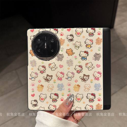 猫咪hellokitty适用华为Mate X6手机壳全包休眠磁吸matex7新款opp