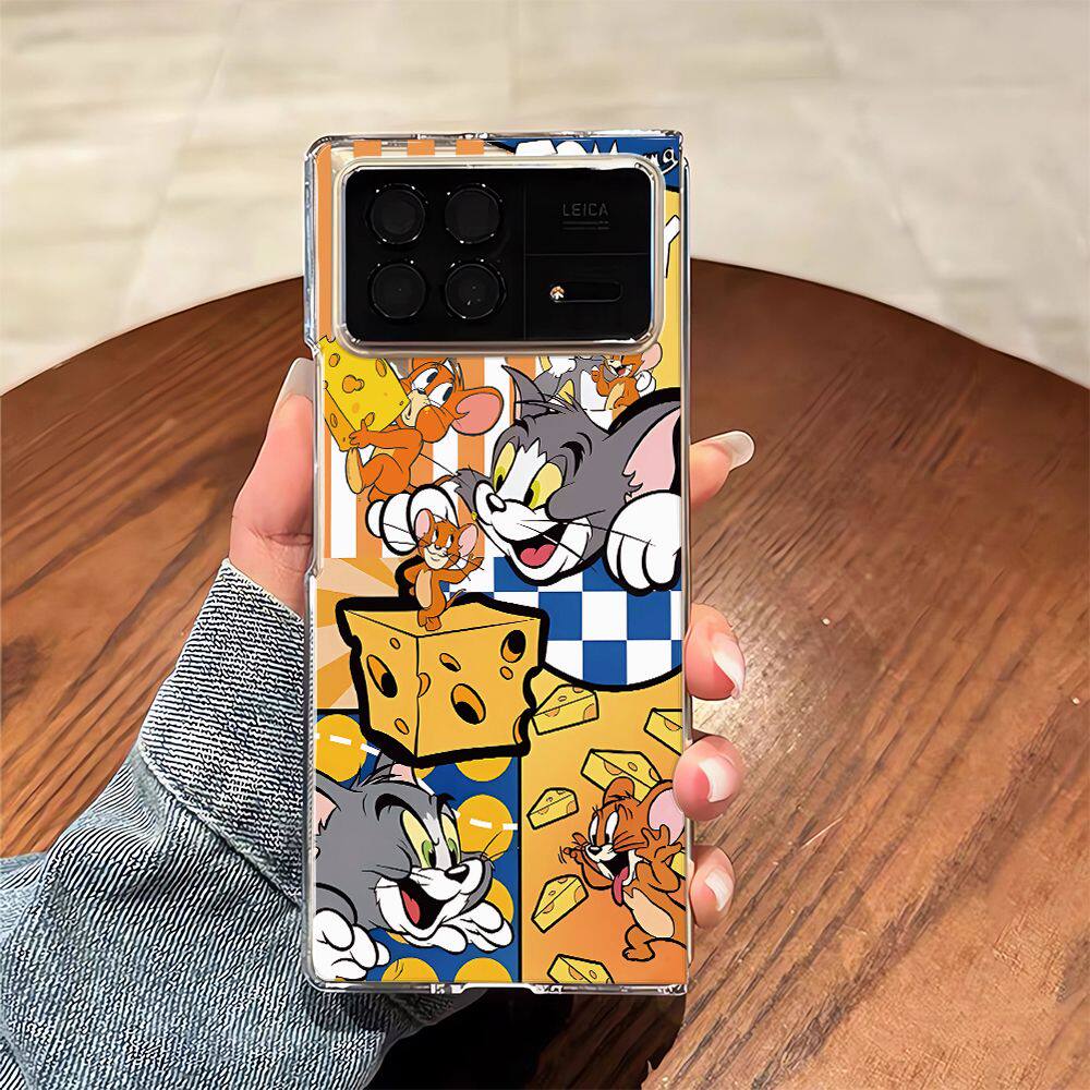 奶酪猫和老鼠适用小米mixfold3手机壳mixfold4保护套折叠屏mixfol