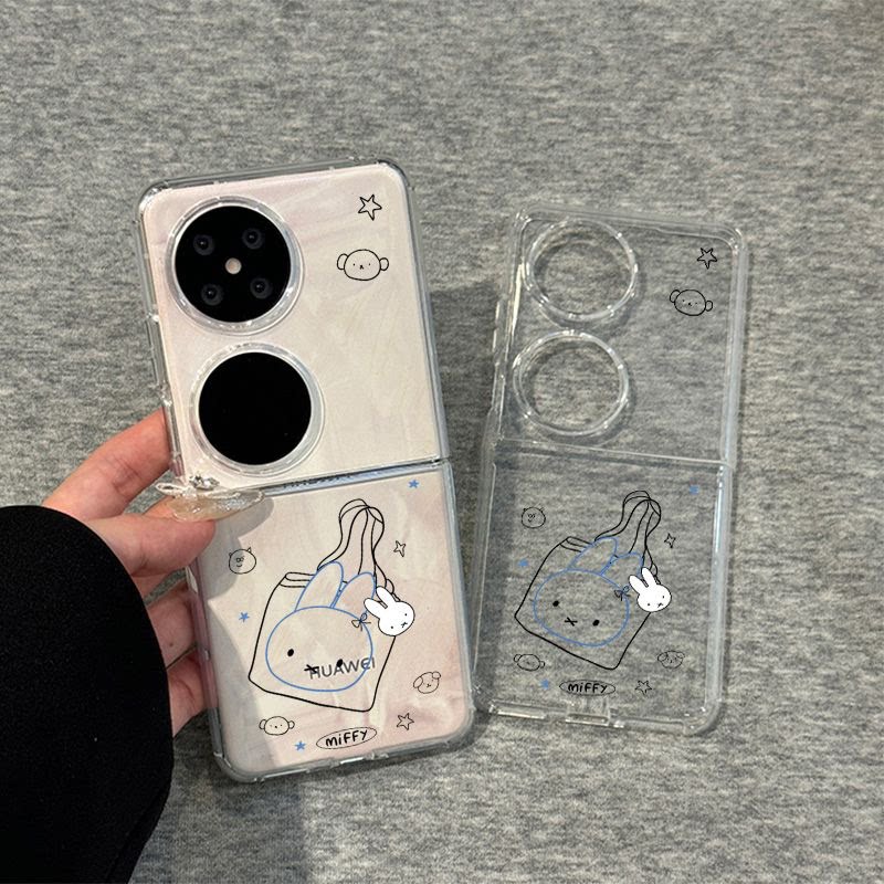袋子米菲兔华为P60POCKET手机壳matex5软三星zflip6折叠vivo小米