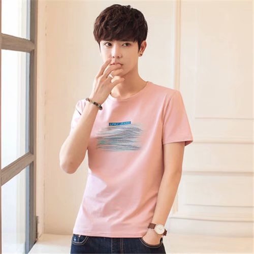 New summer junior boys' summer short sleeve T-shirt for middle school students