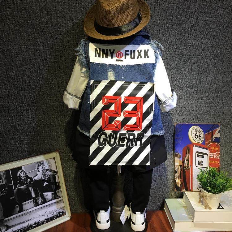 Gilet garcon DUOBAO en coton - Ref 2068004 Image 1