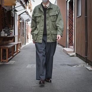 复古工装风百搭日系军绿衬衫上衣时尚户外休闲宽松潮流春秋季男士