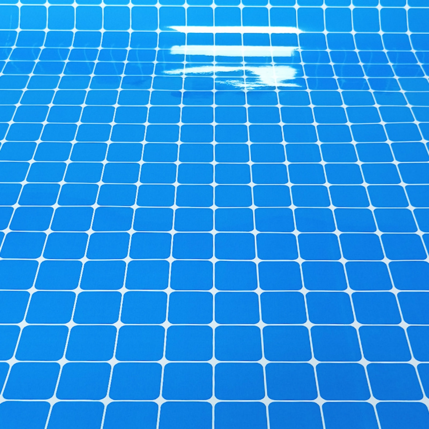 蓝方格玻璃鱼缸背景贴纸缸外自粘蓝色格底部外贴造景正面带胶装饰