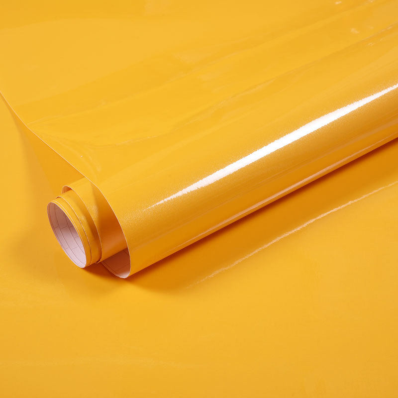 黄色珠光烤漆厨房橱柜防水自粘防油墙纸壁纸柜子家具翻新改色贴纸,家居饰品,软装墙贴,淘宝优惠券,粉丝福利购,淘宝优惠卷