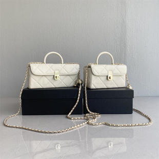 高级感菱格小金球医生包 捡漏 柜价300 带礼盒进口小羊皮化妆包