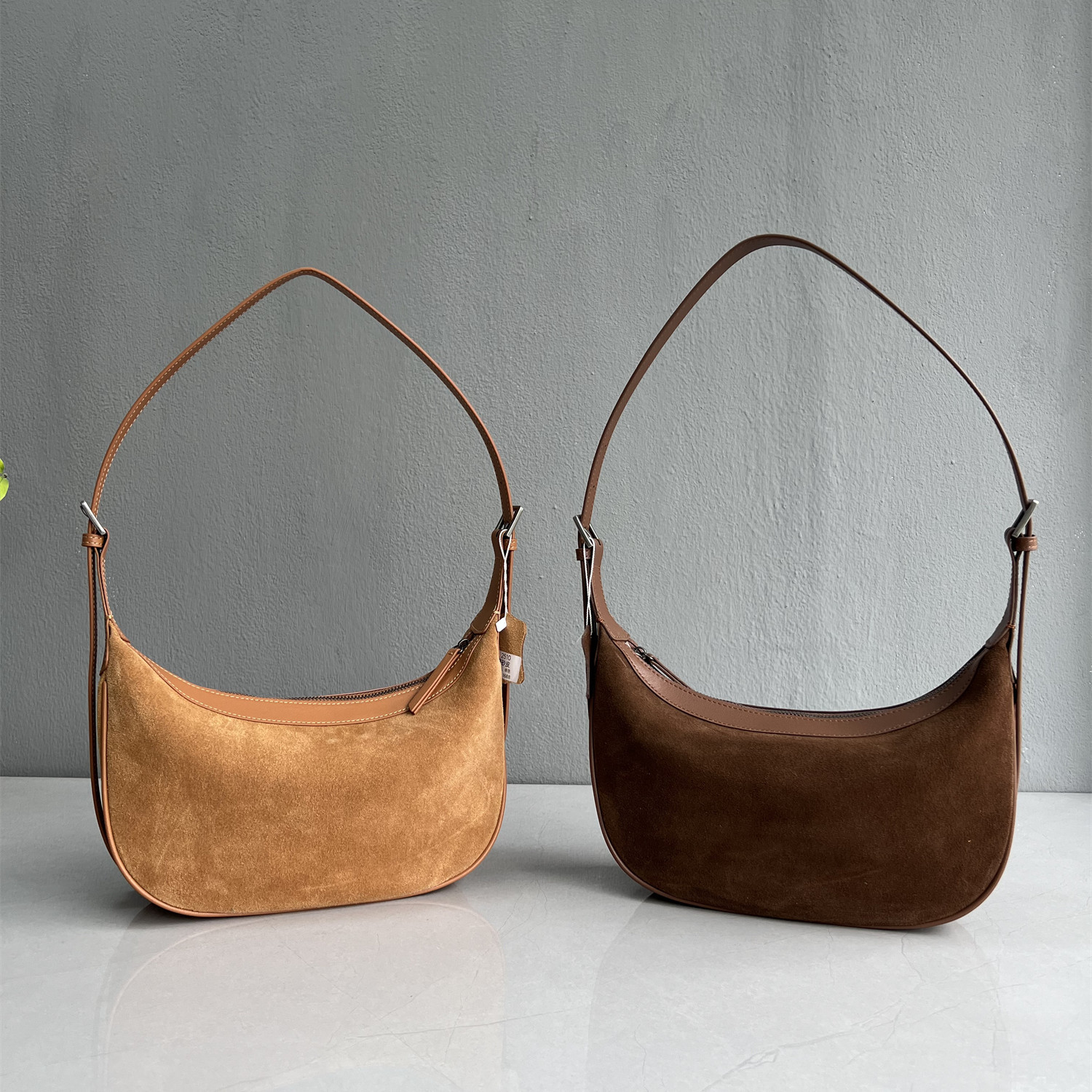 秋冬时尚小众设计磨砂牛皮马鞍包