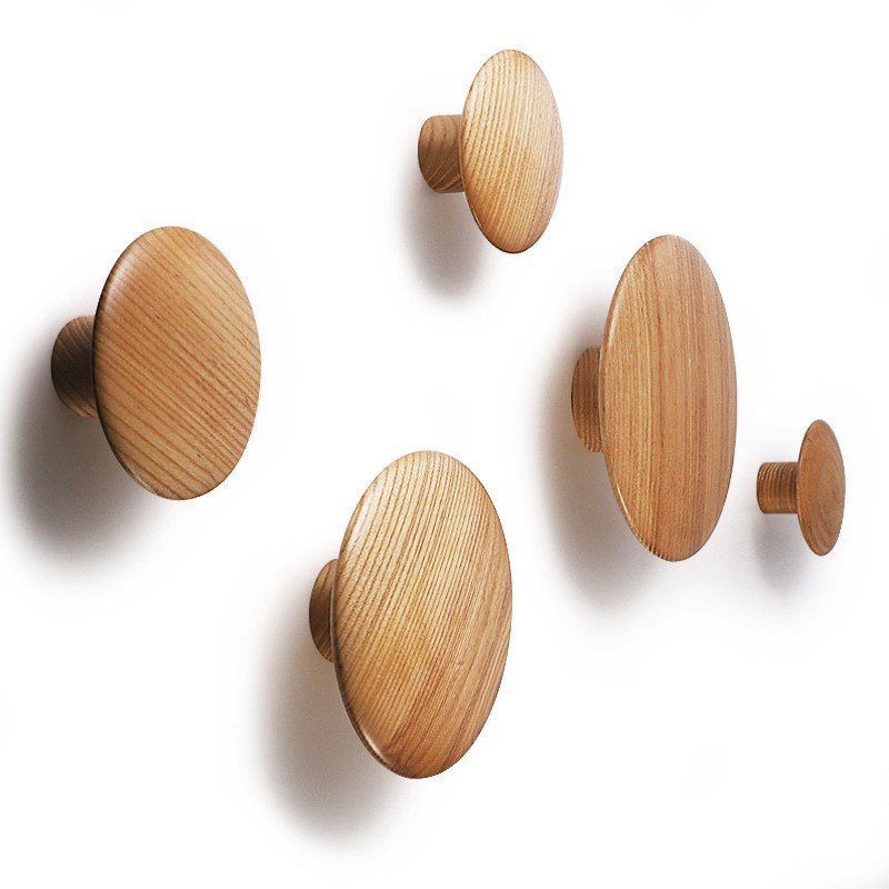 墙壁挂架实木北欧衣帽架