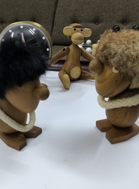 丹麦设计木偶Optimist Pessimist乐观者和悲观者北欧摆件创意礼品