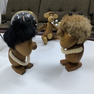 丹麦设计木偶Optimist Pessimist乐观者和悲观者北欧摆件创意礼品