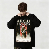 T恤男女款 Arch Enemy大敌乐队旋律死亡金属摇滚印花纯棉长袖 春秋