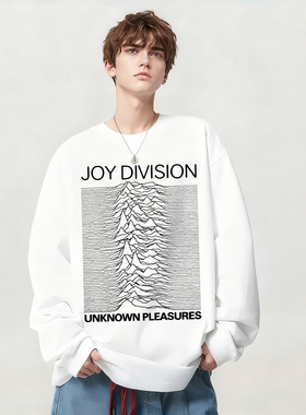 Joy Division乐队专辑表演印花长袖T恤男女款纯棉上衣打底衫春秋