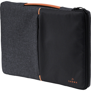 日本SANWA电脑内胆包适用手提苹果macbook13华为matebook联想小新戴尔14寸pro16男通勤女简约防震护角大容量