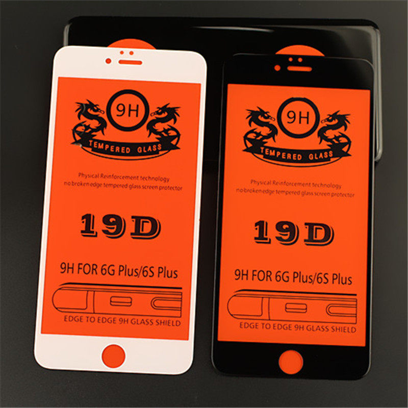 适用苹果11 pro 7/8 6S iphoneXs XR Xmax plus19D全屏冷雕钢化玻璃膜