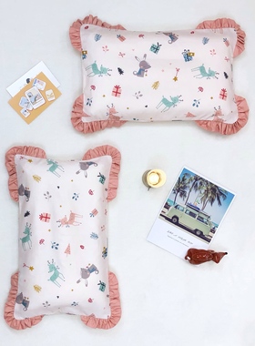 A类13372全棉儿童宝宝枕套30*50小孩卡通35*55cm乳胶枕头套被套