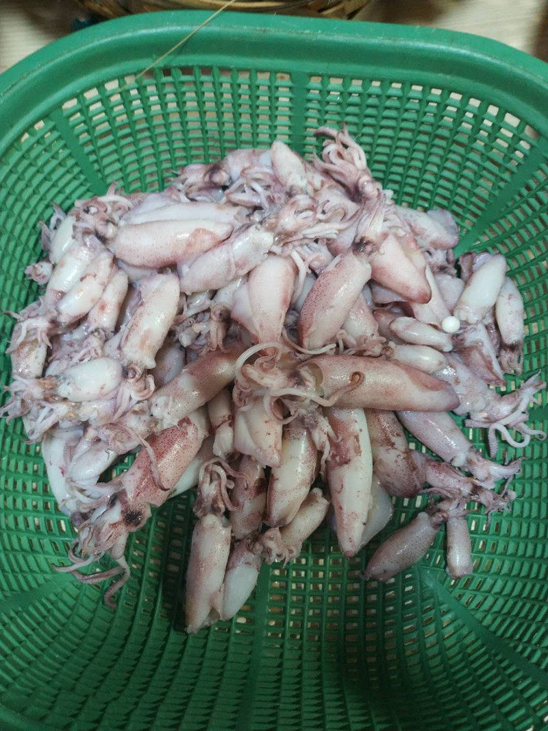 2件包顺丰 潮汕特产咸尼仔 咸囡仔 咸鱿鱼 咸水煮新鲜鱿鱼仔250g