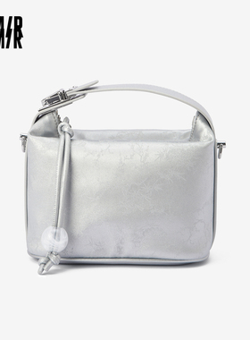 森马包包手提包女2024新款国风饺子包新中式串珠单肩斜挎包枕头包