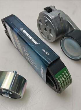 适用卡特312D2GC皮带 挖掘机C4.4发动机阿特拉斯涨紧轮 轮 调轮