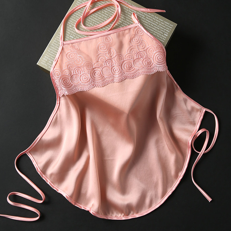 真丝肚兜情趣睡衣古代古装宫廷裹胸三点式肚兜式内衣诱惑性感吊带