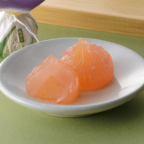 日本端午限定白桃果酱夹心羊羹