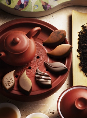 日本 es KOYAMA2025中国茶系巧克力 6枚 盒装