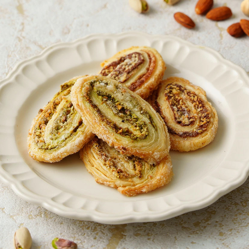 日本榛子酱X开心果巧克力千层酥