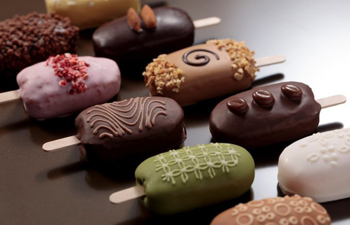 日本 秋冬限定 10种口味巧克力脆皮雪糕形磅蛋糕 盒装 10枚