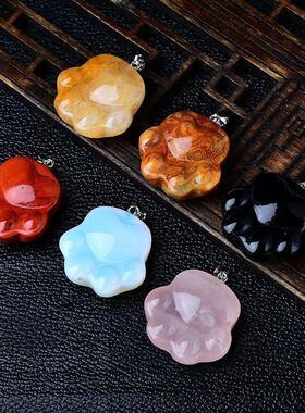 吊坠水晶装饰品饰品男女款白紫粉