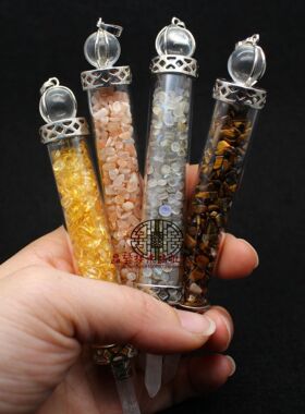 碎石许愿瓶水晶工艺品