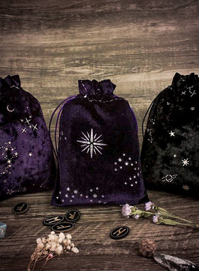 新款经典简单金钻绒滴胶袋珠宝束口袋礼品水晶石头收纳袋13x18cm