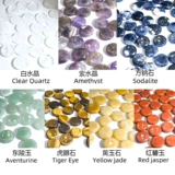 Натуральная вода, кварц для йоги, многоцветный комплект, 15мм