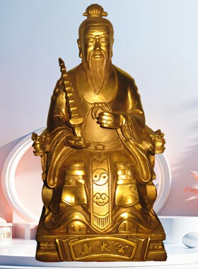 姜太公子牙纯铜古典摆件