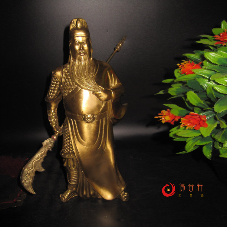 纯铜关圣帝佛像武财神
