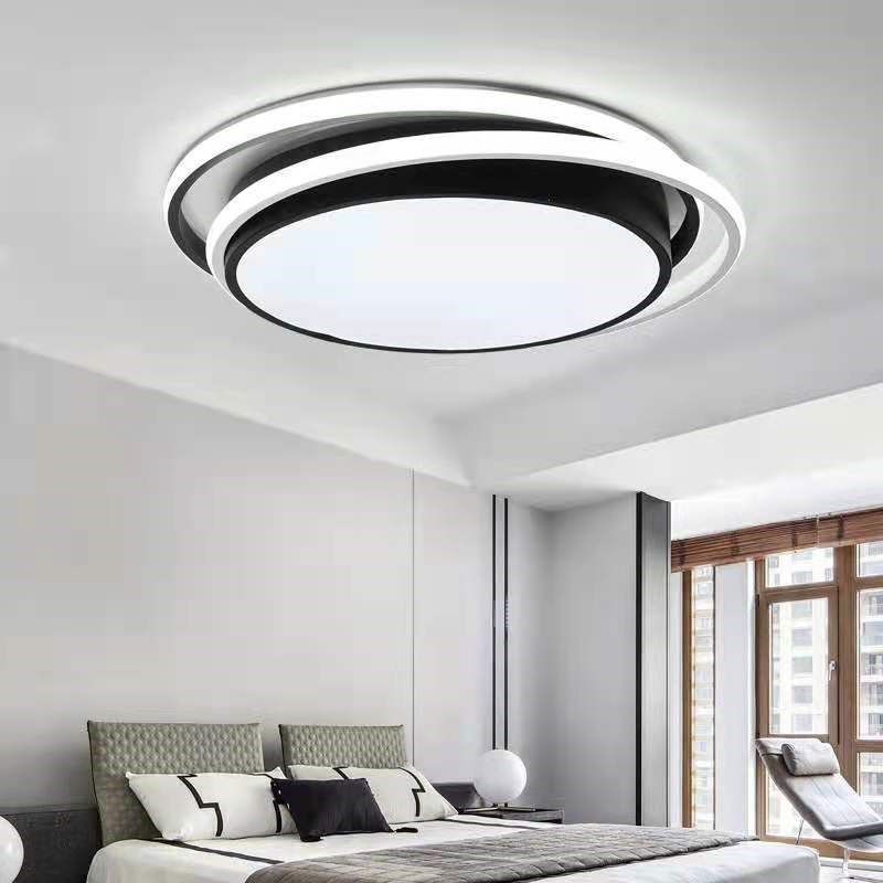 拍前询价a新款创意LED卧室灯现代简约圆形智能吸顶灯语音遥控议价