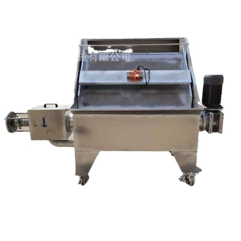 拍前询价鸡粪固液分离机r 猪场粪污脱水机  螺旋挤压脱水机议价