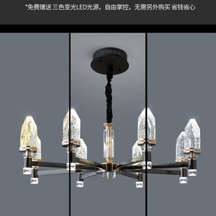 拍前询价轻奢气泡水晶吊灯客厅灯现代简约大气餐厅灯S卧室2022议