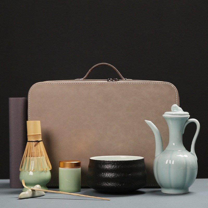 拍前询价7件茶具宋代点茶器具套装抹茶陶瓷百本立抹X茶工具茶议价