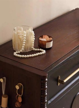 拍前询价北Mu法式复古实木入户伸缩鞋柜网红新款20U25中古家用议