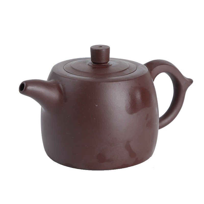 拍前询价现货宜兴紫砂茶壶秦权紫泥七孔I180cc 手工紫砂壶议价